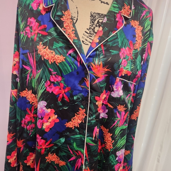 Nwt Victoria's Secret Miami Tropic Pajama Set Size Top XXL Bottom XL - Picture 5 of 10